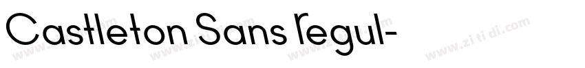 Castleton Sans Regul字体转换 Castleton Sans Regul字体转换